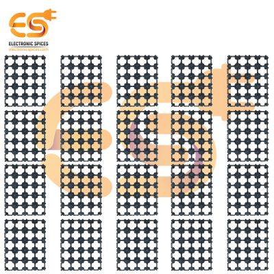 4X5 Cell 18650 Lithium Batteries Spacer Hard Plastic Holder (102 x 82 mm) Pack of 500